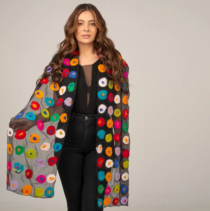 Pashmina Círculos Lana Merino